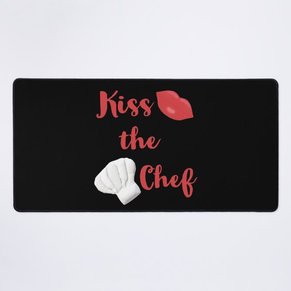 Item preview, Kiss the Chef (Black with Red Letters) designed and sold by ArtByLM.