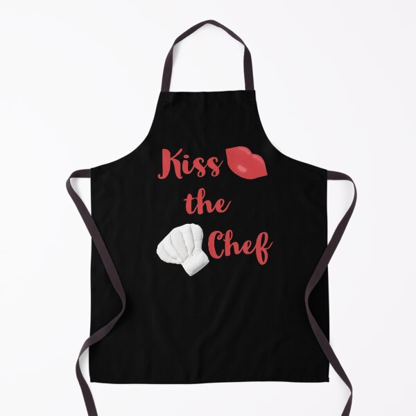 Item preview, Kiss the Chef (Black with Red Letters) designed and sold by ArtByLM.