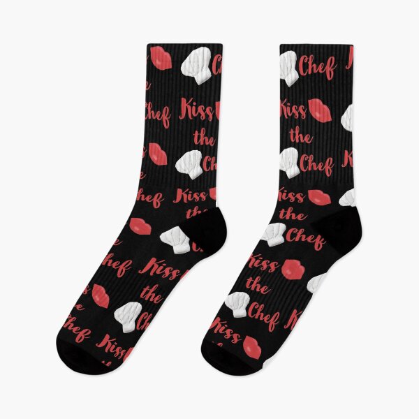 Item preview,  Kiss the Chef (Black with Red Letters)  designed and sold by ArtByLM.
