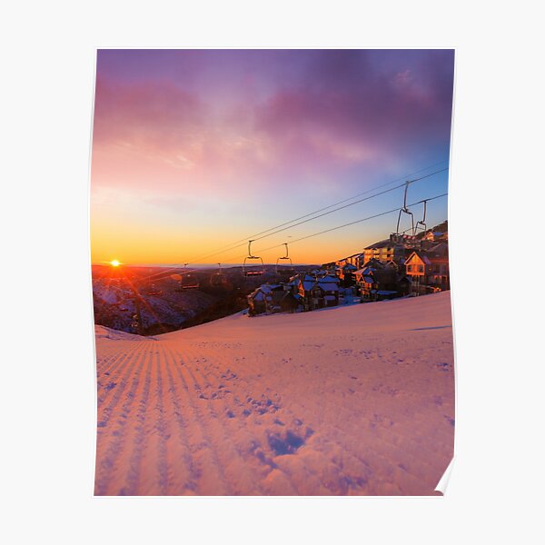 Hotham Height Sunrise Poster