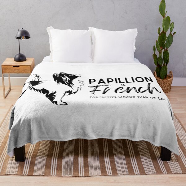 Item preview, Papillion is French for "Better Mouser than the Cat" (Version 3) designed and sold by GlacierViewFarm.