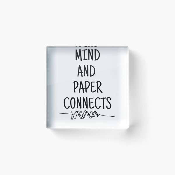 Item preview, mind and paper connects - mental health, anxiety, and journaling designed and sold by Therapy by Sen.