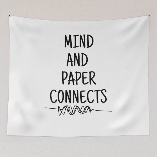 Item preview, mind and paper connects - mental health, anxiety, and journaling designed and sold by Therapy by Sen.