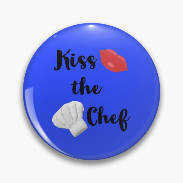 Item preview, Kiss the Chef (Blue Background) designed and sold by ArtByLM.