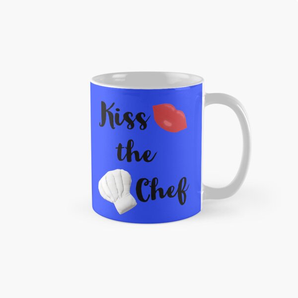 Item preview, Kiss the Chef (Blue Background) designed and sold by ArtByLM.