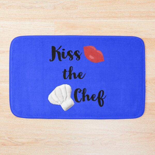 Item preview, Kiss the Chef (Blue Background) designed and sold by ArtByLM.