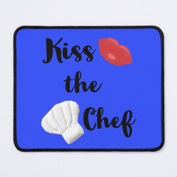 Item preview, Kiss the Chef (Blue Background) designed and sold by ArtByLM.
