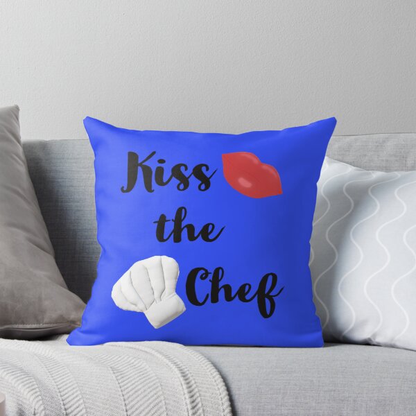 Item preview, Kiss the Chef (Blue Background) designed and sold by ArtByLM.