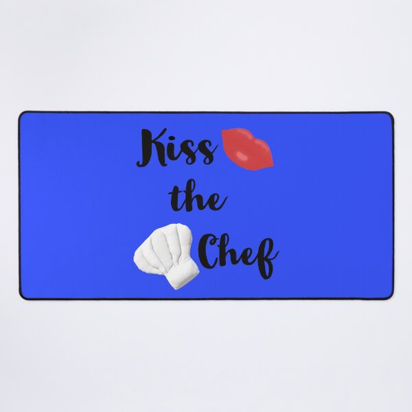 Item preview, Kiss the Chef (Blue Background) designed and sold by ArtByLM.