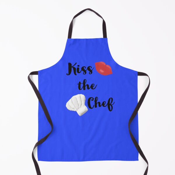 Item preview, Kiss the Chef (Blue Background) designed and sold by ArtByLM.