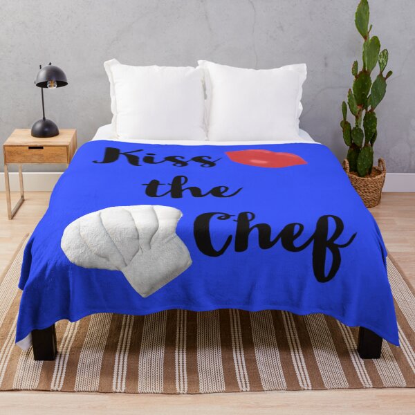 Item preview, Kiss the Chef (Blue Background) designed and sold by ArtByLM.