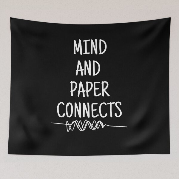 Item preview, mind and paper connects - mental health, anxiety, and journaling designed and sold by Therapy by Sen.