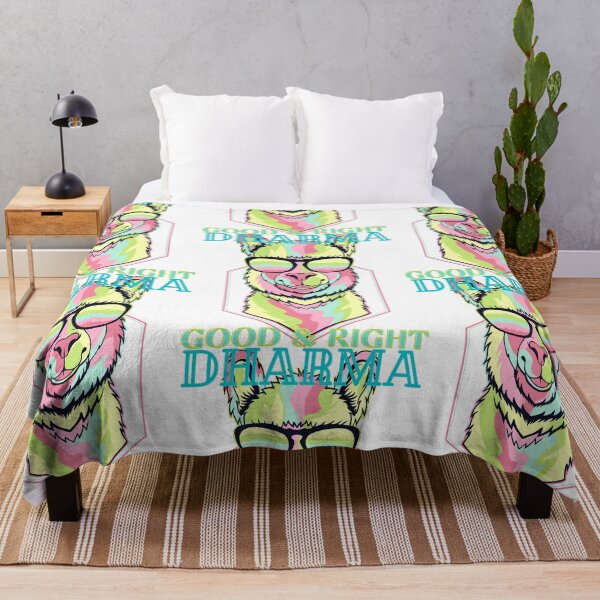 Item preview, Dharma Llama, Do Good, Do Right on White designed and sold by RnssncCo.