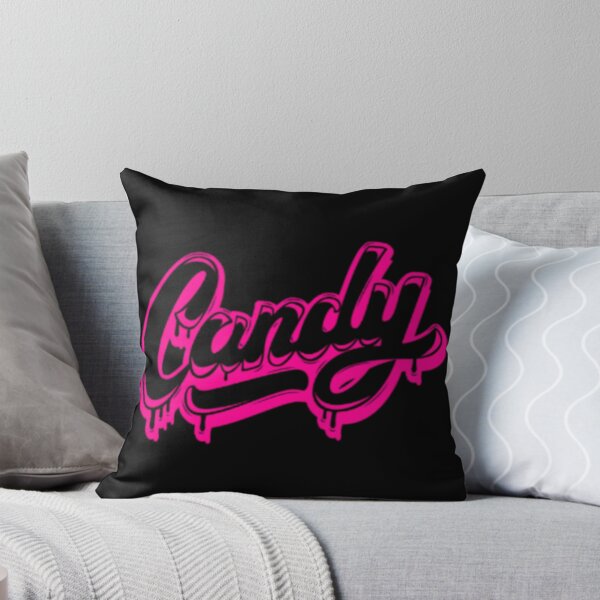 Candy (Hot Pink) Throw Pillow