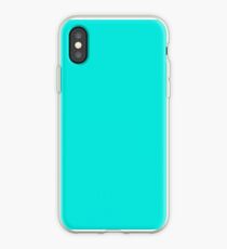 PLAIN SOLiD FARBE HELLES TURQUOISE- EINE MELD GRÜN EIN BLAU FÜR DIE, DIE DIE SOMMERFARBEN LIEBEN iPhone-Hülle & Cover