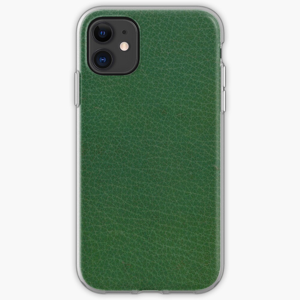 Cuero verde esmeralda Funda y vinilo para iPhone