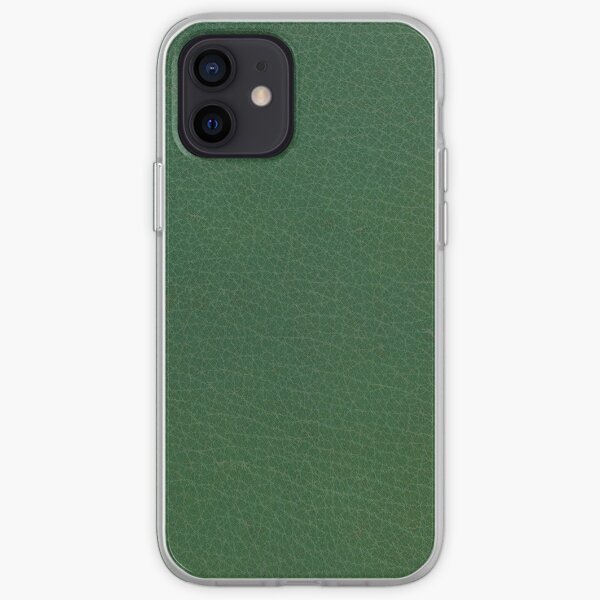 Emerald Green Leather iPhone Soft Case