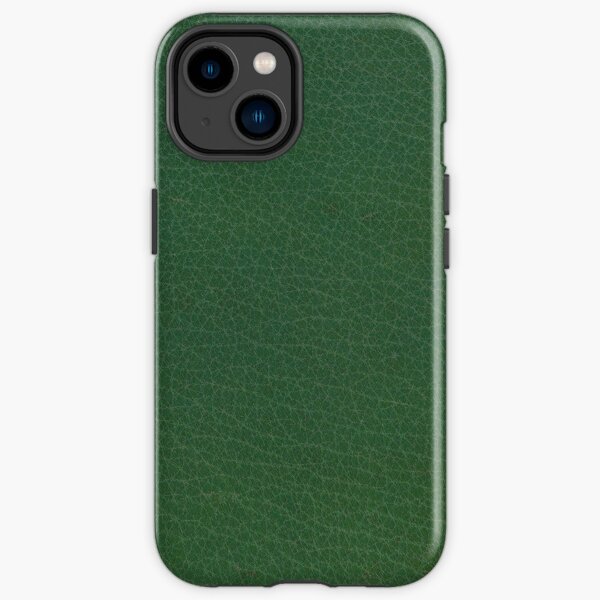 Smaragdgrünes Leder iPhone Robuste Hülle