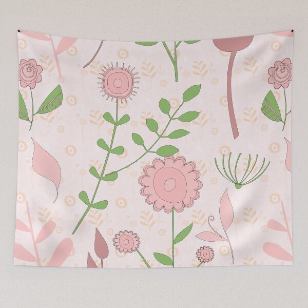 Item preview, leafy floral background designed and sold by hutofdesigns.