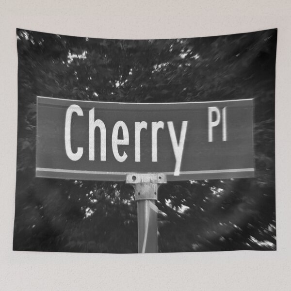 Item preview, Una placa de calle llamada cereza designed and sold by jcwest.
