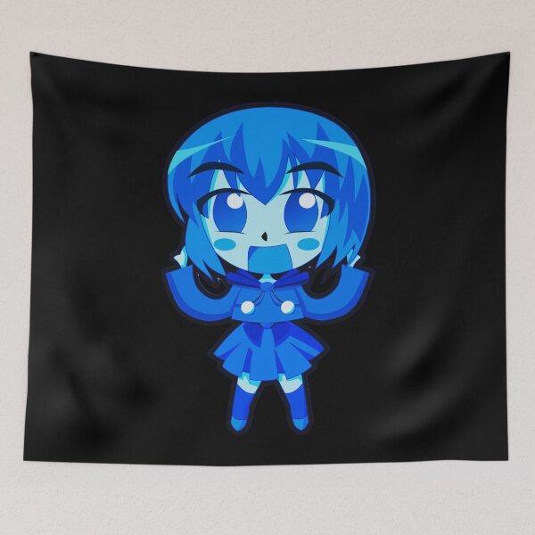 Aperçu de l'œuvre Blue Cute Happy Anime Girl créée et vendue par Dven-Clothes.