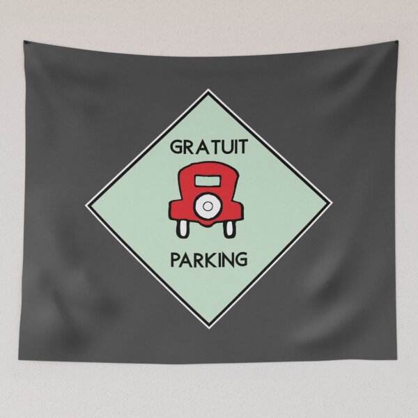 Item preview, Parking Gratuit, En Française designed and sold by RstyBcktWkshp.