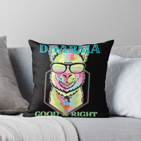 Item preview, Dharma Llama, Do Good, Do Right on Black designed and sold by RnssncCo.