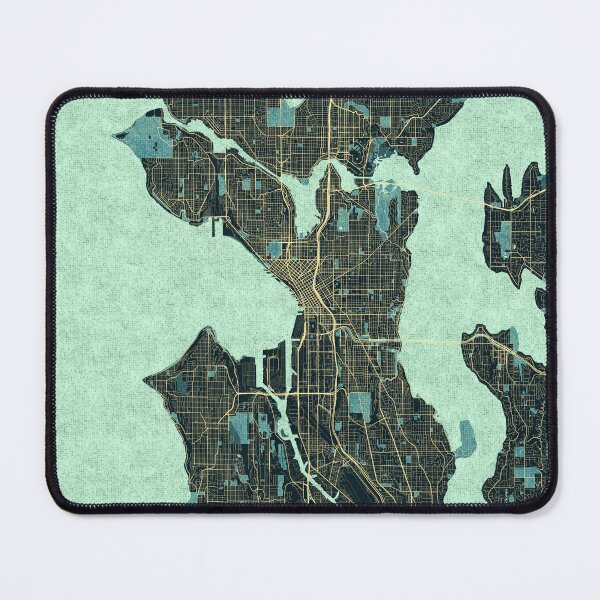 Item preview, Seattle City Map of Washington, USA - Summer designed and sold by deMAP.