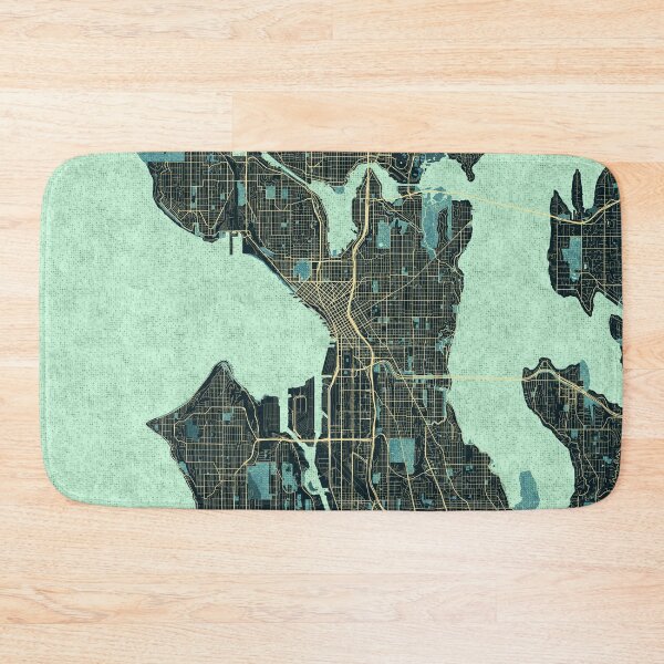 Item preview, Seattle City Map of Washington, USA - Summer designed and sold by deMAP.