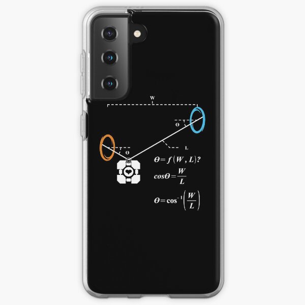 Newton's 1st Law of Motion with POrtals (White) Samsung Galaxy Soft Case
