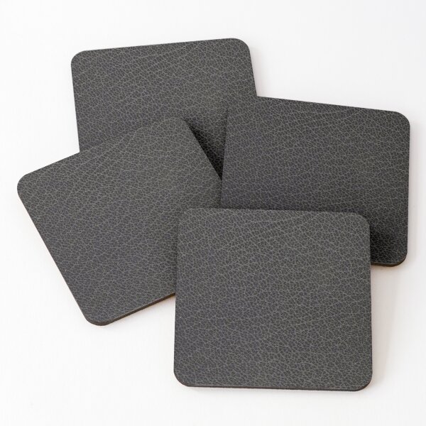 Item preview, Dark Black Blue Leather designed and sold by coverinlove.