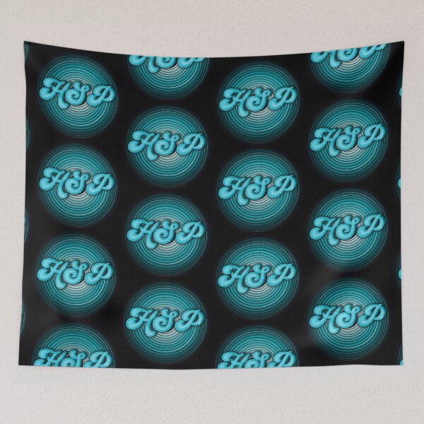 Item preview, HSP - highly sensitive person circles turquoise designed and sold by Milamara.