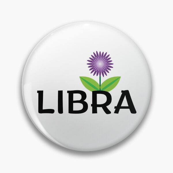 Item preview, Libra Zodiac Sign Folk Art Flower designed and sold by Hellofriendco.