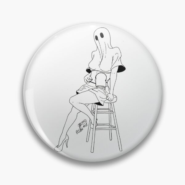 Item preview, Ghost pinup with stoma and colostomy bag designed and sold by Jared King.