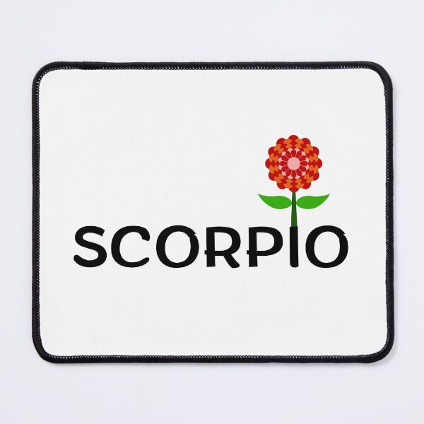 Item preview, Scorpio Zodiac Sign Folk Art Flower designed and sold by Hellofriendco.