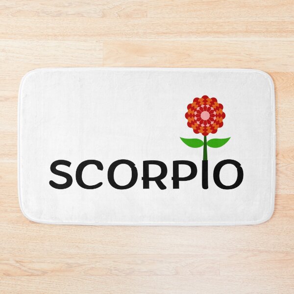 Item preview, Scorpio Zodiac Sign Folk Art Flower designed and sold by Hellofriendco.