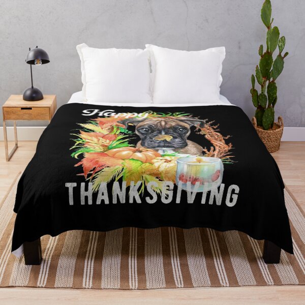 Item preview, Boxer Dog Owner Thanksgiving Celebration Harvest designed and sold by Cuddlythopia.
