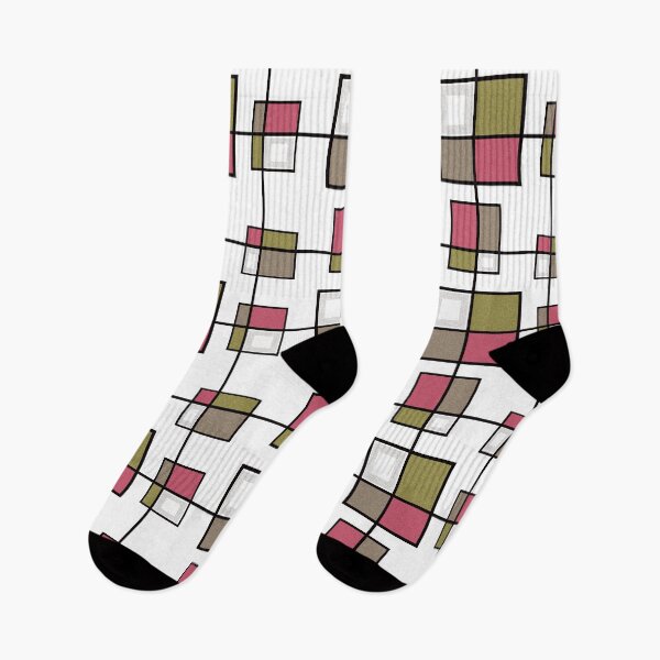 Item preview, Geometric ornament.black, white, pink, pastel color designed and sold by fuzzyfox.