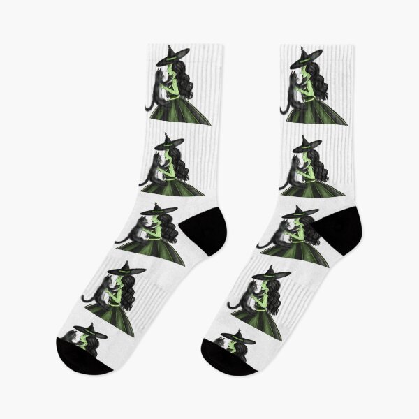 Item preview, Green Witch With Cat Illustration designed and sold by SMillustrations.