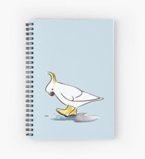 Cockatoo Rain Shoes Spiral Notebook