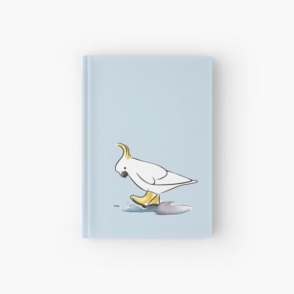 Cockatoo Rain Shoes Hardcover Journal
