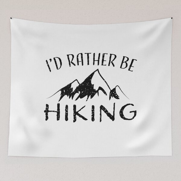 Item preview, Funny I'd Rather Be Hiking Gift for Hikers designed and sold by RoguePixel.