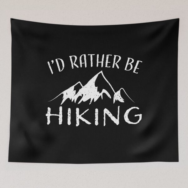 Item preview, Humorous I'd Rather Be Hiking Gift for Hikers designed and sold by RoguePixel.