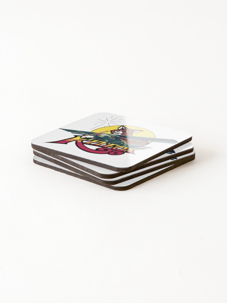 Thumbnail 4 of 5, Coasters (Set of 4), Kitfox Logo Artwork designed and sold by Rallyaddict.