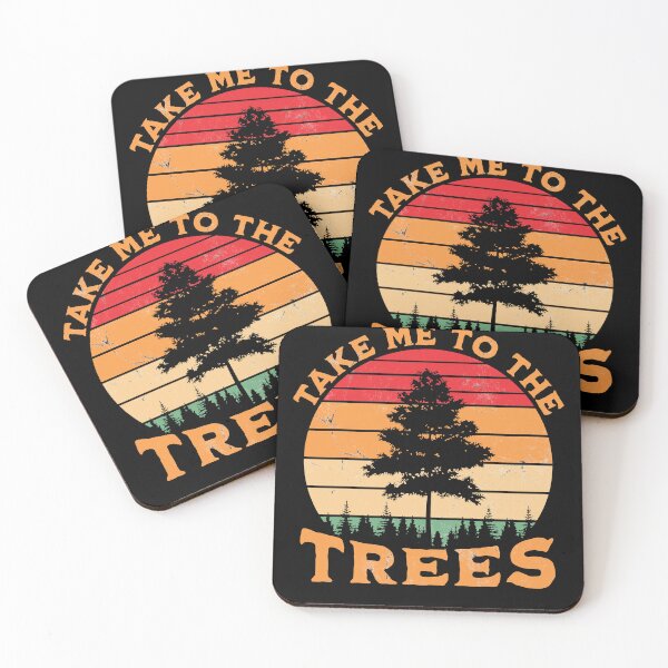 Artikelvorschau, Take Me To The Trees Hiking Camping entworfen und verkauft von RoguePixel.