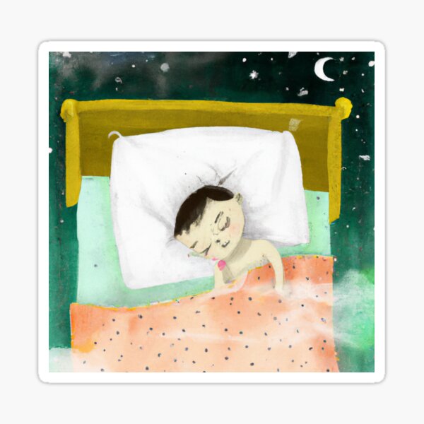 Item preview, A CHILD SLEEPING ON HIS BED designed and sold by optimusprime39.