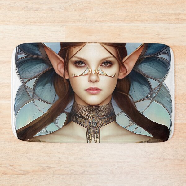 Item preview, Portrait of a beautiful elf from a fantasy world designed and sold by Artaverse.