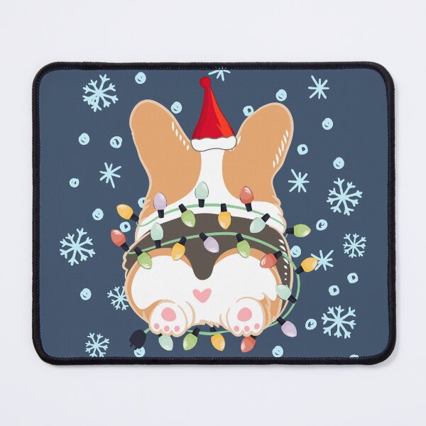 Item preview, Cute Christmas Corgi Butt - Red Tricolor 1 designed and sold by Lulupainting.