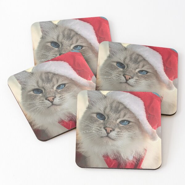 Item preview, Copy of Funny Christmas Santa ragdoll cat designed and sold by Fluffycat2020.
