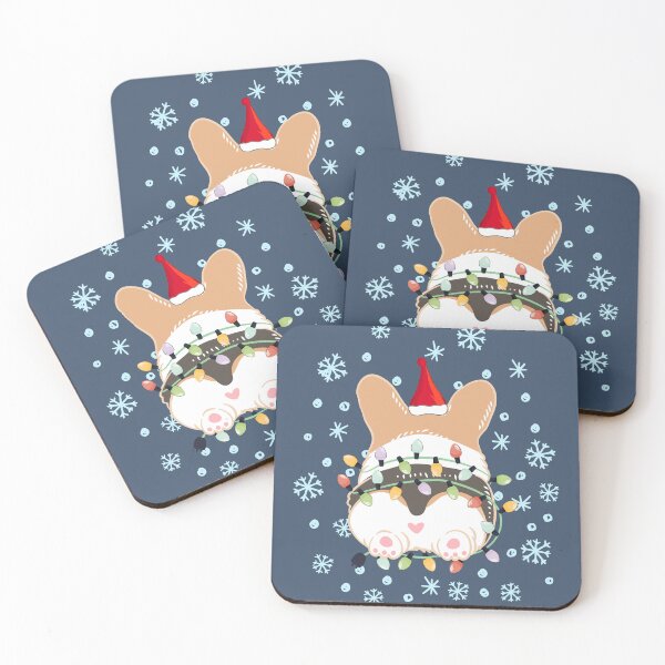 Item preview, Cute Christmas Corgi Butt - Red Tricolor 2 designed and sold by Lulupainting.